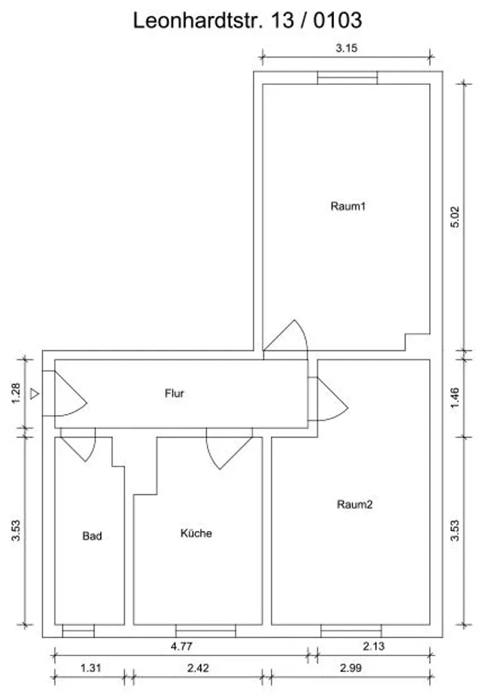 2 Zimmer Wohnung mit 49 m² in Leipzig – Bild 11