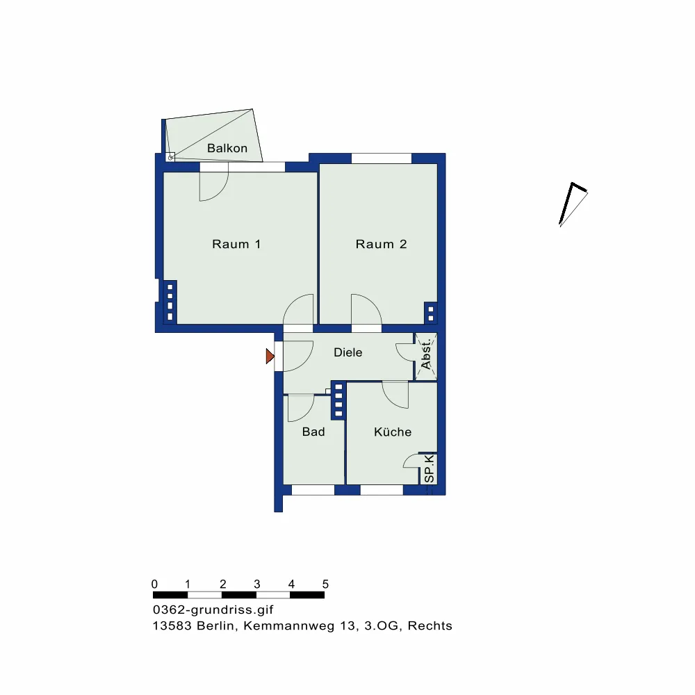 2 Zimmer Wohnung mit 55 m² in Berlin – Bild 8