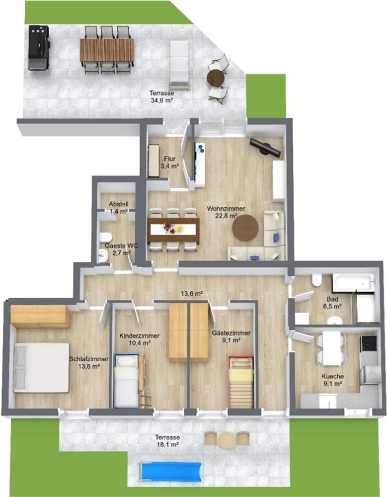 4 Zimmer Wohnung mit 114 m² in Leipzig – Bild 4