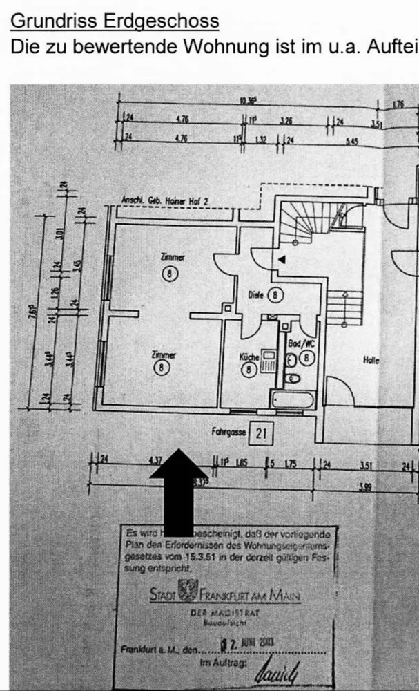 2 Zimmer Wohnung mit 50 m² in Frankfurt am Main – Bild 7