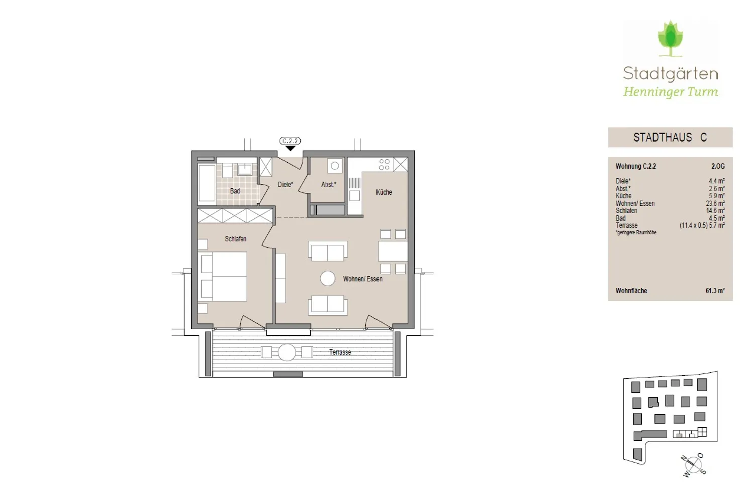 2 Zimmer Wohnung mit 62 m² in Frankfurt am Main – Bild 8