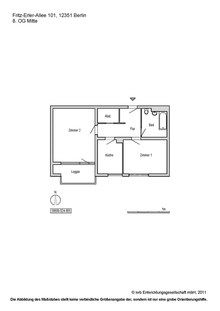 2 room apartment with 61 m² in Berlin – Photo 5