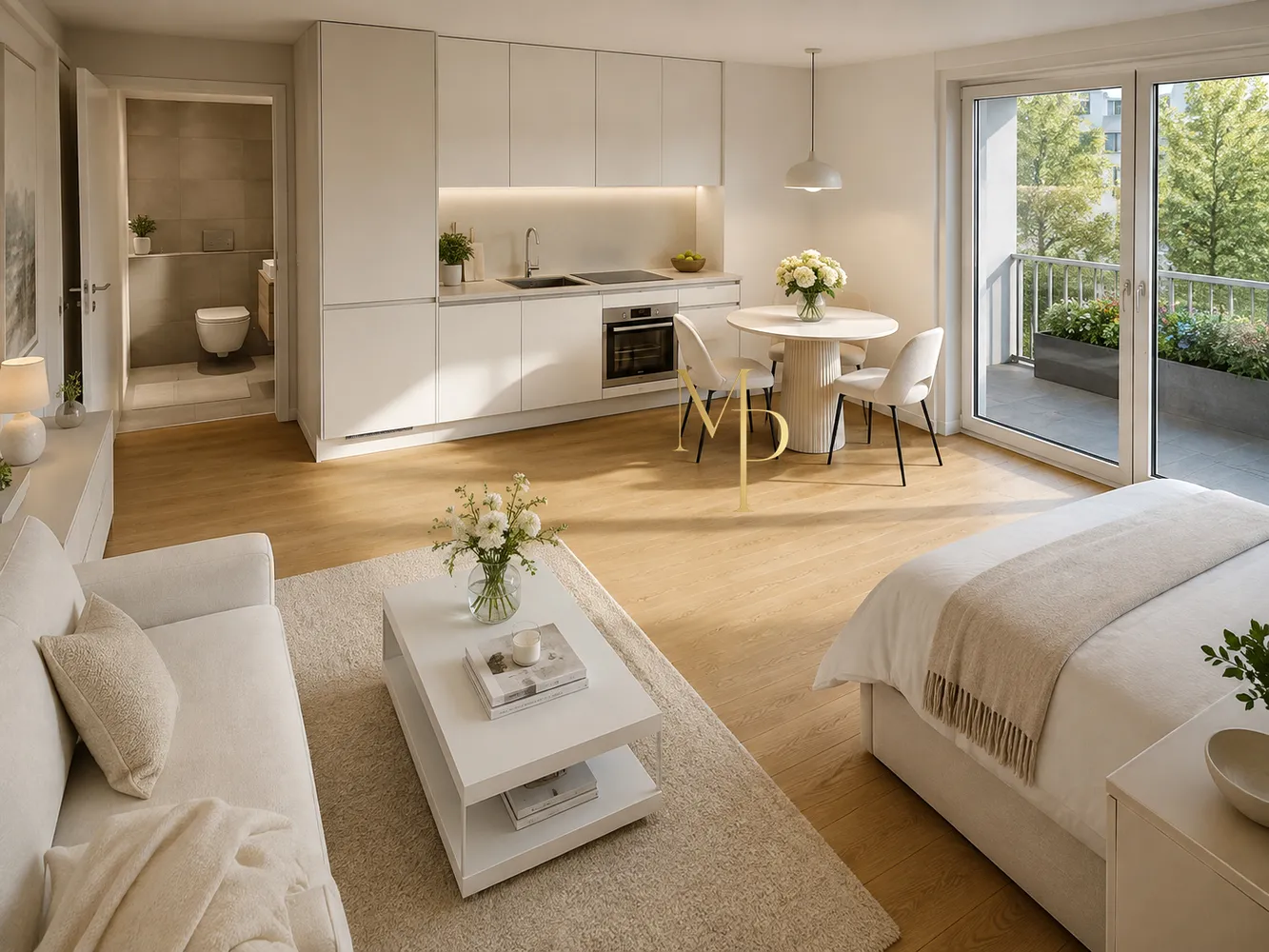 1 Zimmer Wohnung mit 34 m² in München – Bild 1