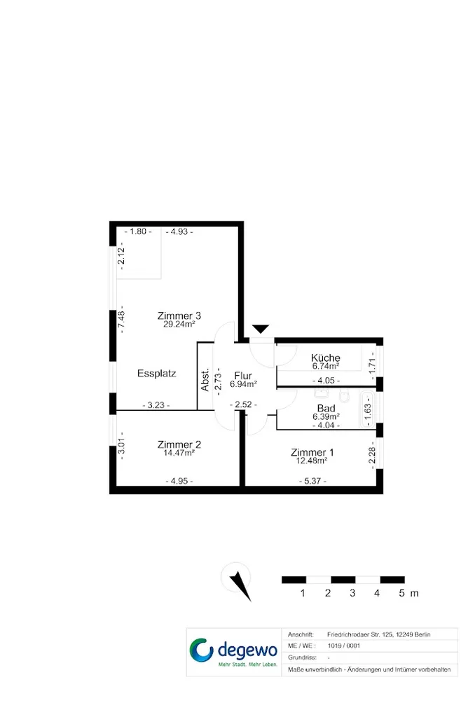 3 Zimmer Wohnung mit 78 m² in Berlin – Bild 3