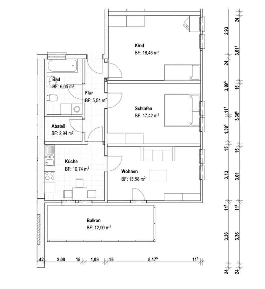 3 Zimmer Wohnung mit 83 m² in Coburg – Bild 9
