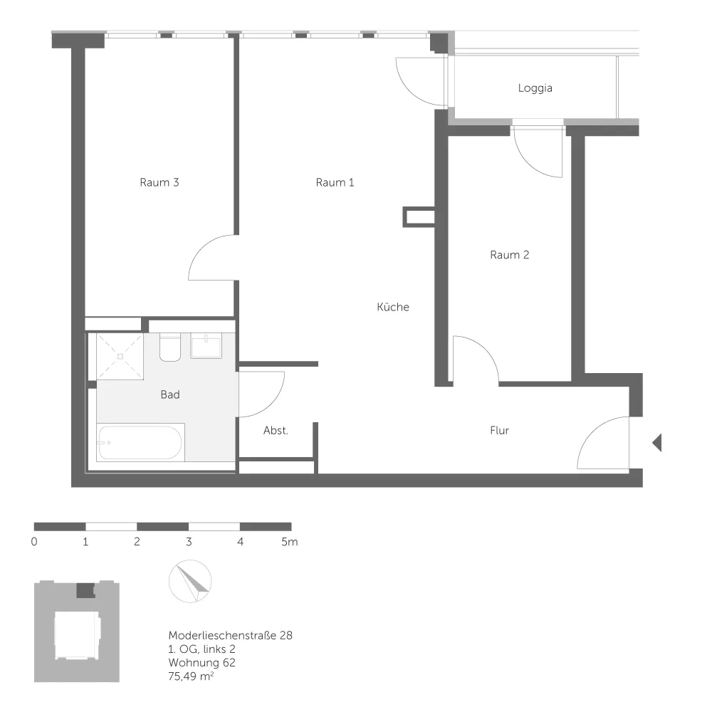 3 Zimmer Wohnung mit 75 m² in Berlin – Bild 9