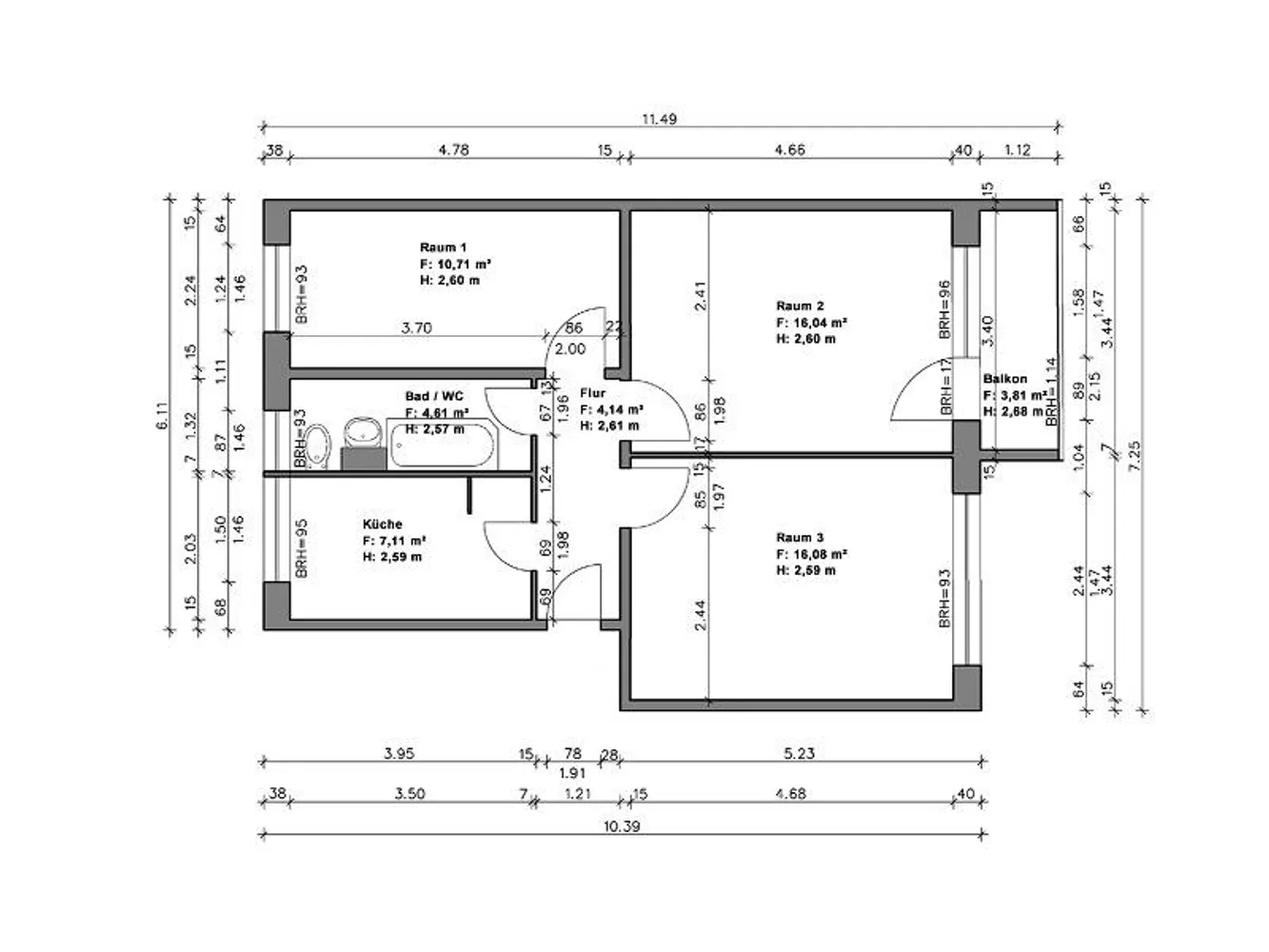 3 Zimmer Wohnung mit 61 m² in Halle (Saale) – Bild 8
