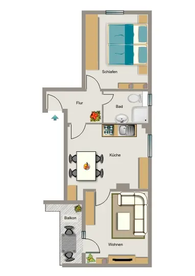 3 Zimmer Wohnung mit 57 m² in Lünen – Bild 4