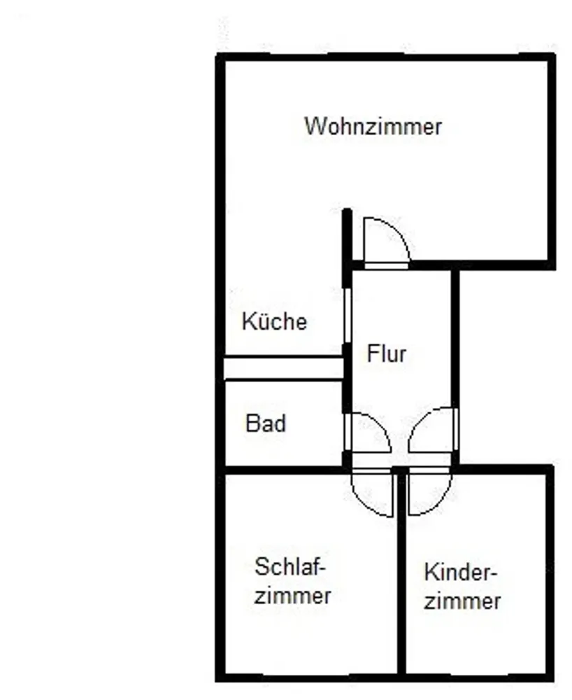 3 Zimmer Wohnung mit 55 m² in Halle (Saale) – Bild 2