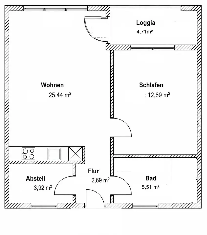 2 Zimmer Wohnung mit 56 m² in Königs Wusterhausen – Bild 3