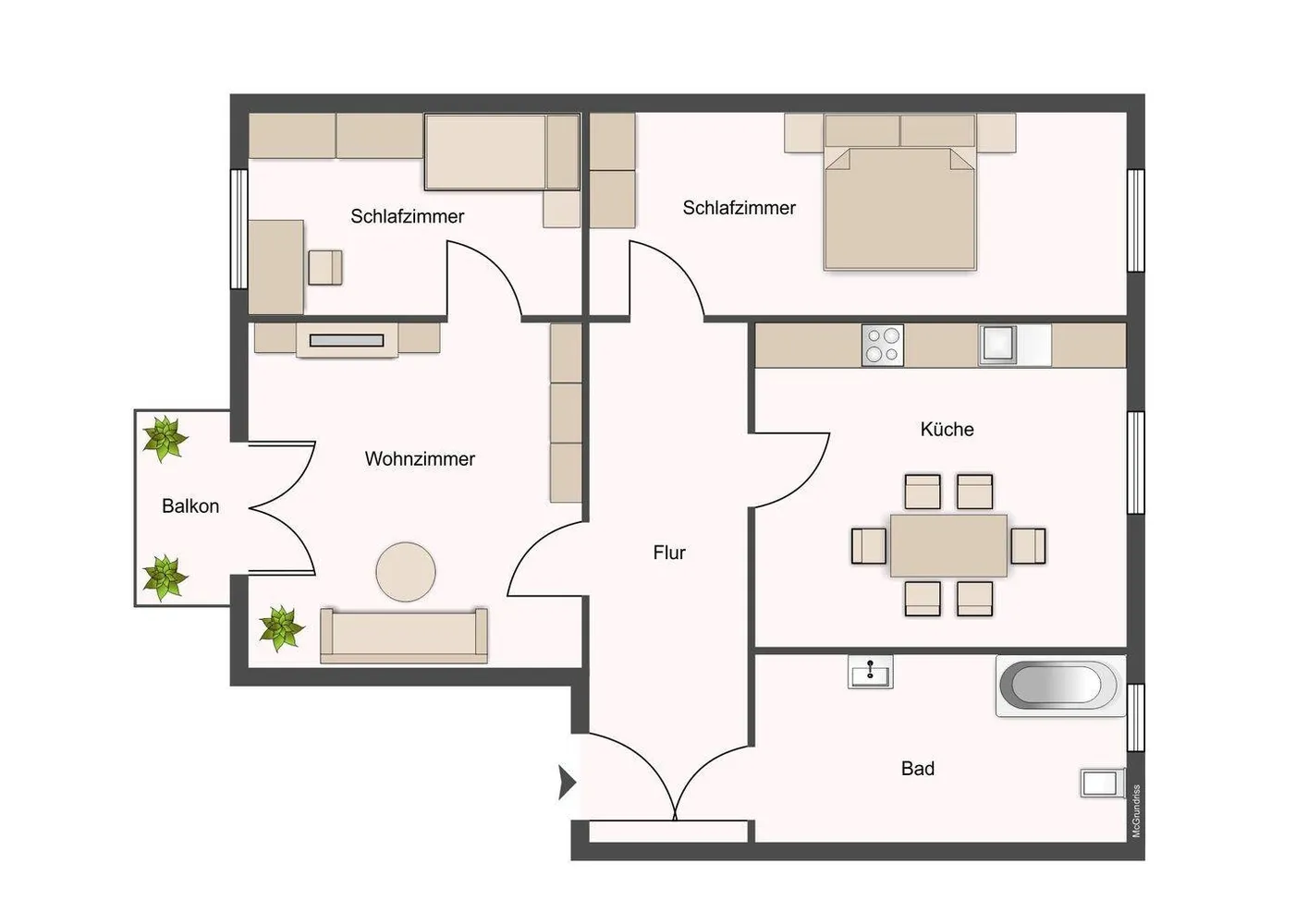 3 room apartment with 62 m² in Chemnitz – Photo 9