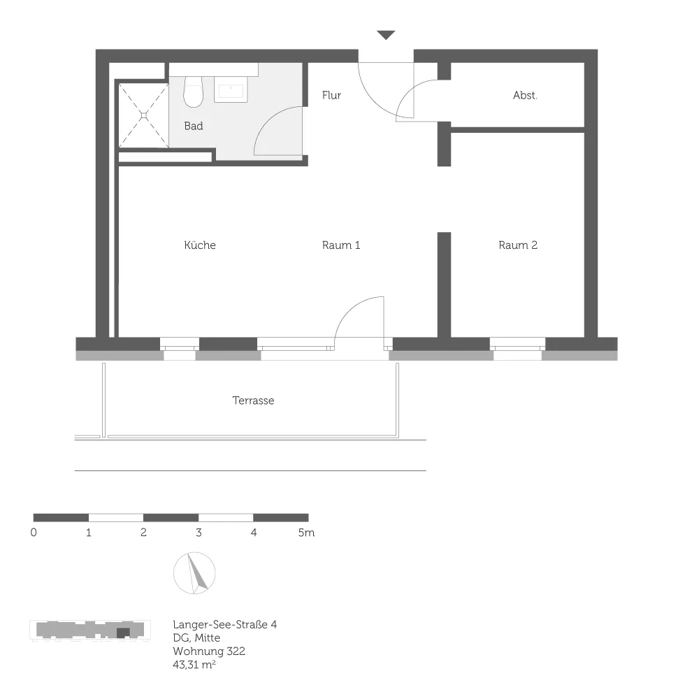 1 Zimmer Wohnung mit 43 m² in Berlin – Bild 6