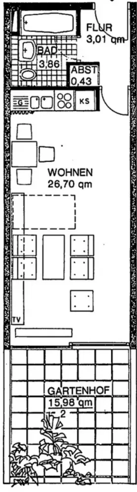 1 Zimmer Wohnung mit 42 m² in Stuttgart – Bild 6