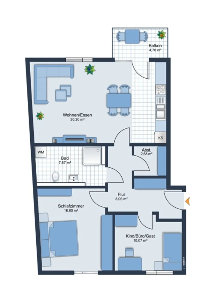 3 room apartment with 77 m² in Hamburg – Photo 7