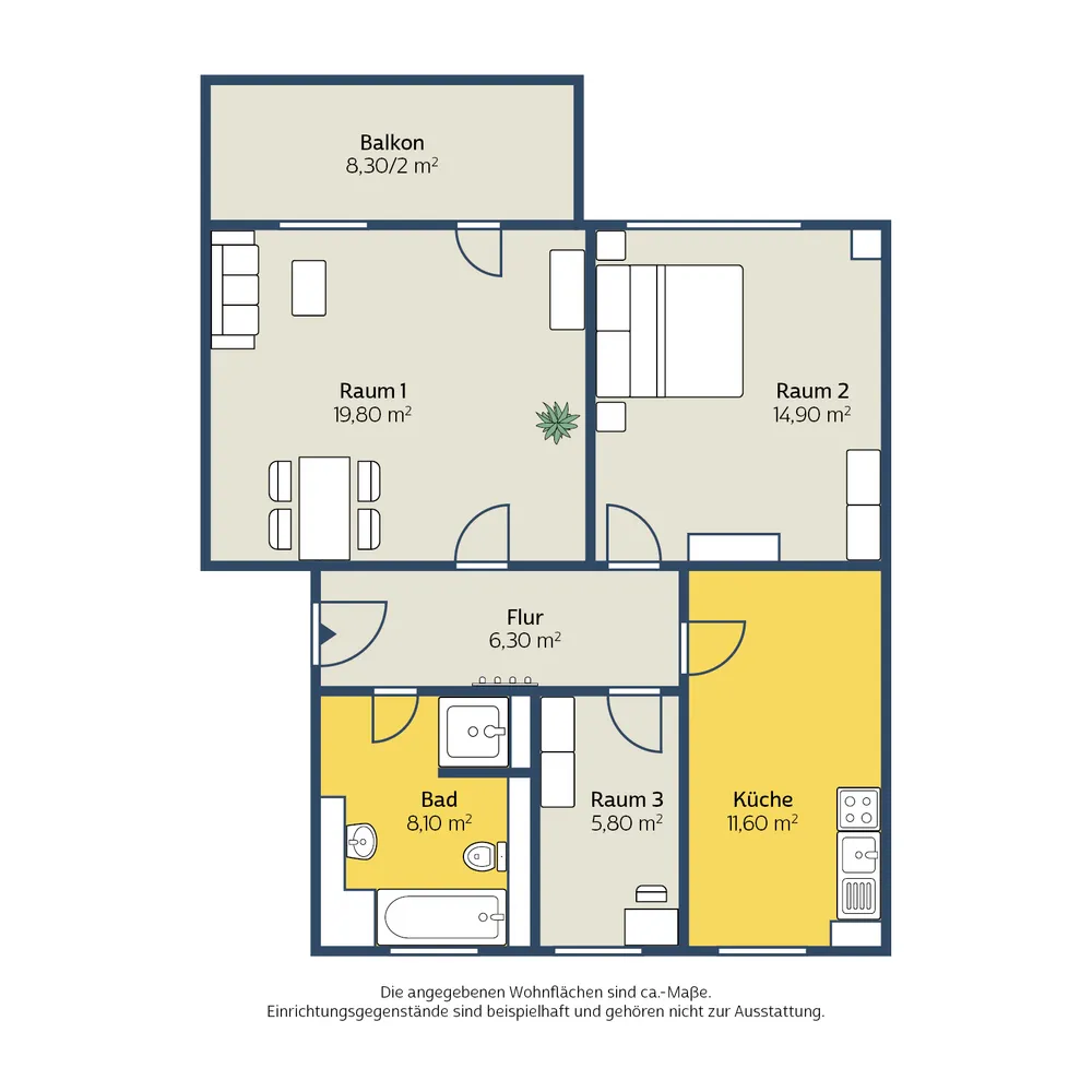 2 Zimmer Wohnung mit 71 m² in Leipzig – Bild 8