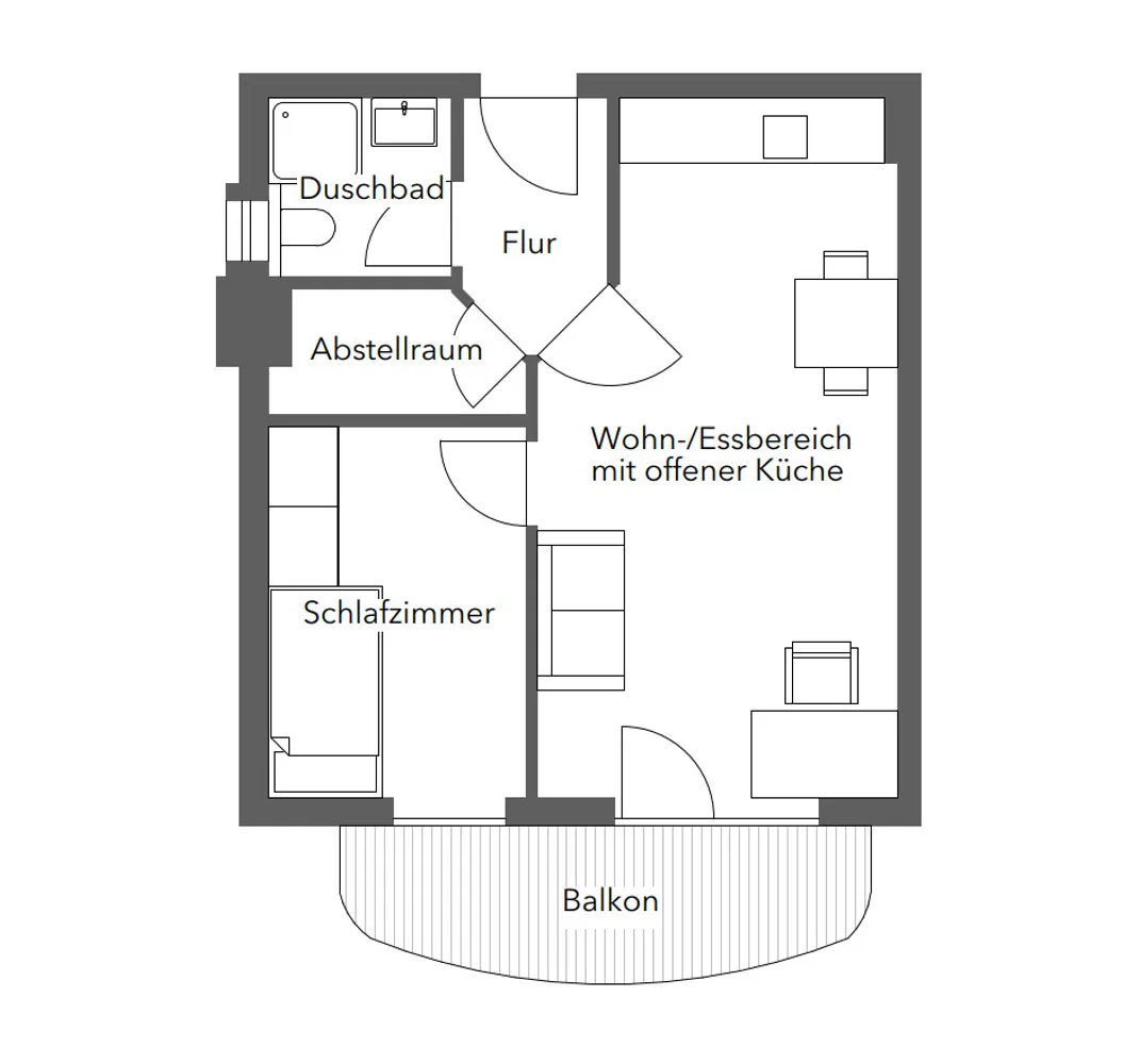 1 Zimmer Wohnung mit 37 m² in Bremen – Bild 7