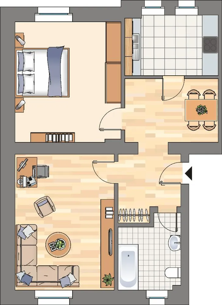 2 Zimmer Wohnung mit 64 m² in Dortmund – Bild 2