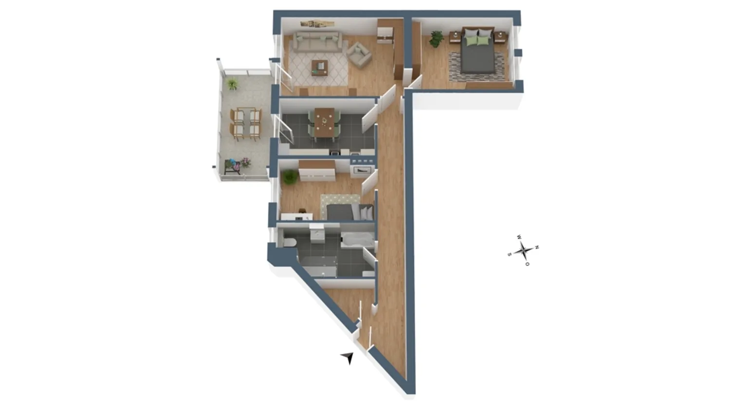 3 room apartment with 91 m² in Magdeburg – Photo 3