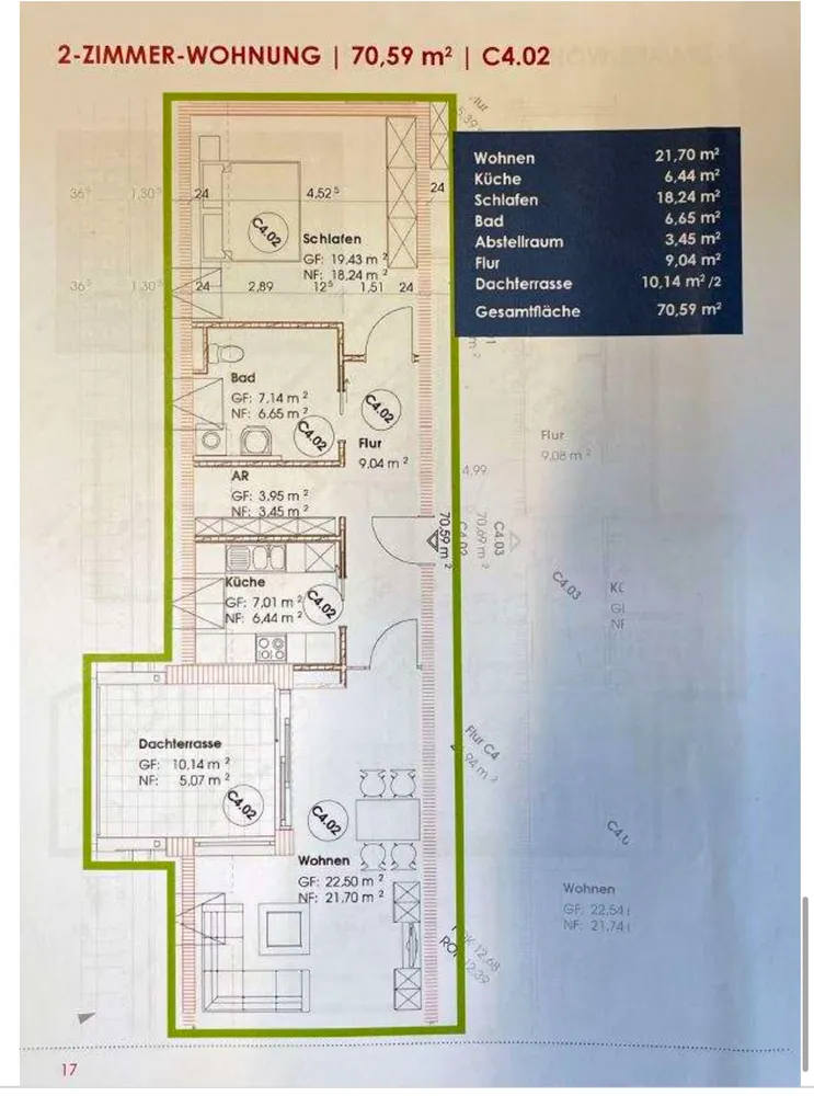 2 Zimmer Wohnung mit 70 m² in Augsburg – Bild 9