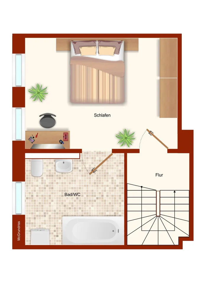 2 Zimmer Wohnung mit 48 m² in Dresden – Bild 1