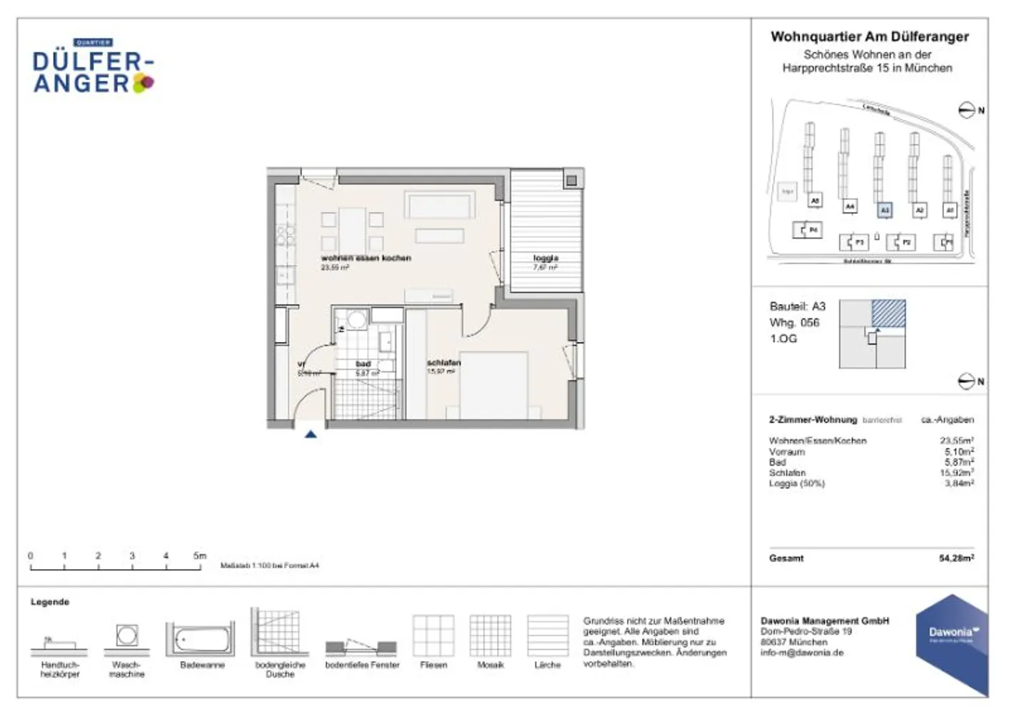 2 Zimmer Wohnung mit 54 m² in München – Bild 7