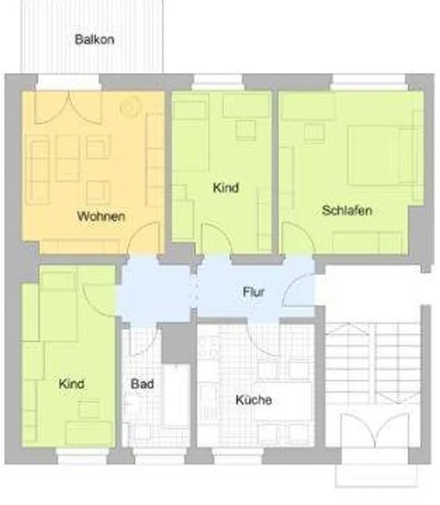 4 room apartment with 82 m² in Kamenz – Photo 1