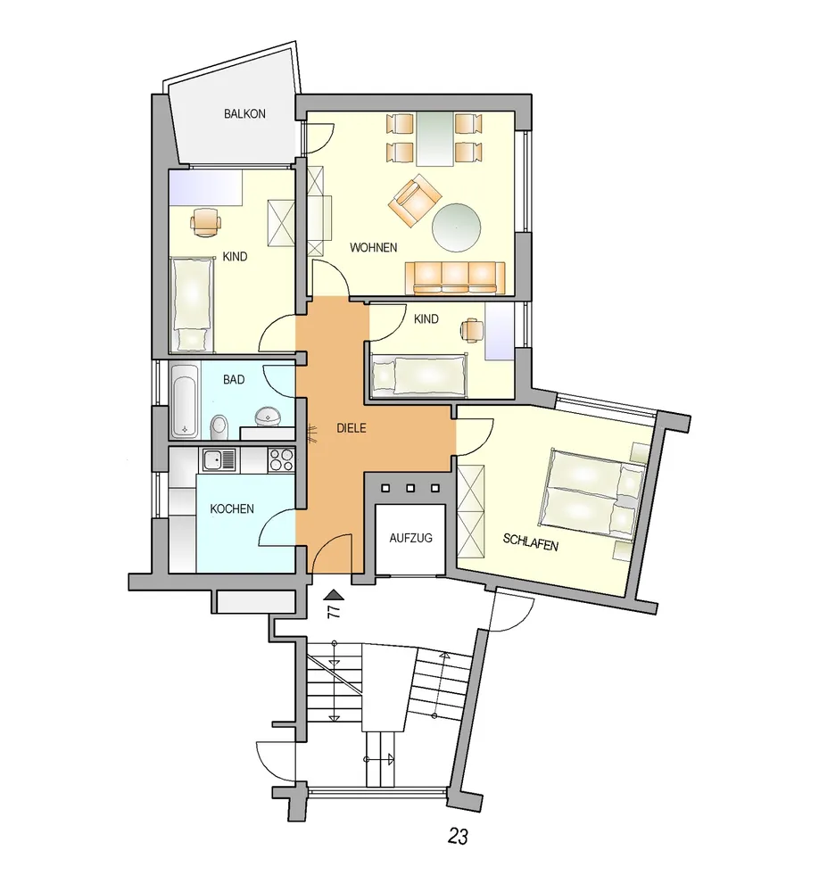 4 Zimmer Wohnung mit 75 m² in Remscheid – Bild 11