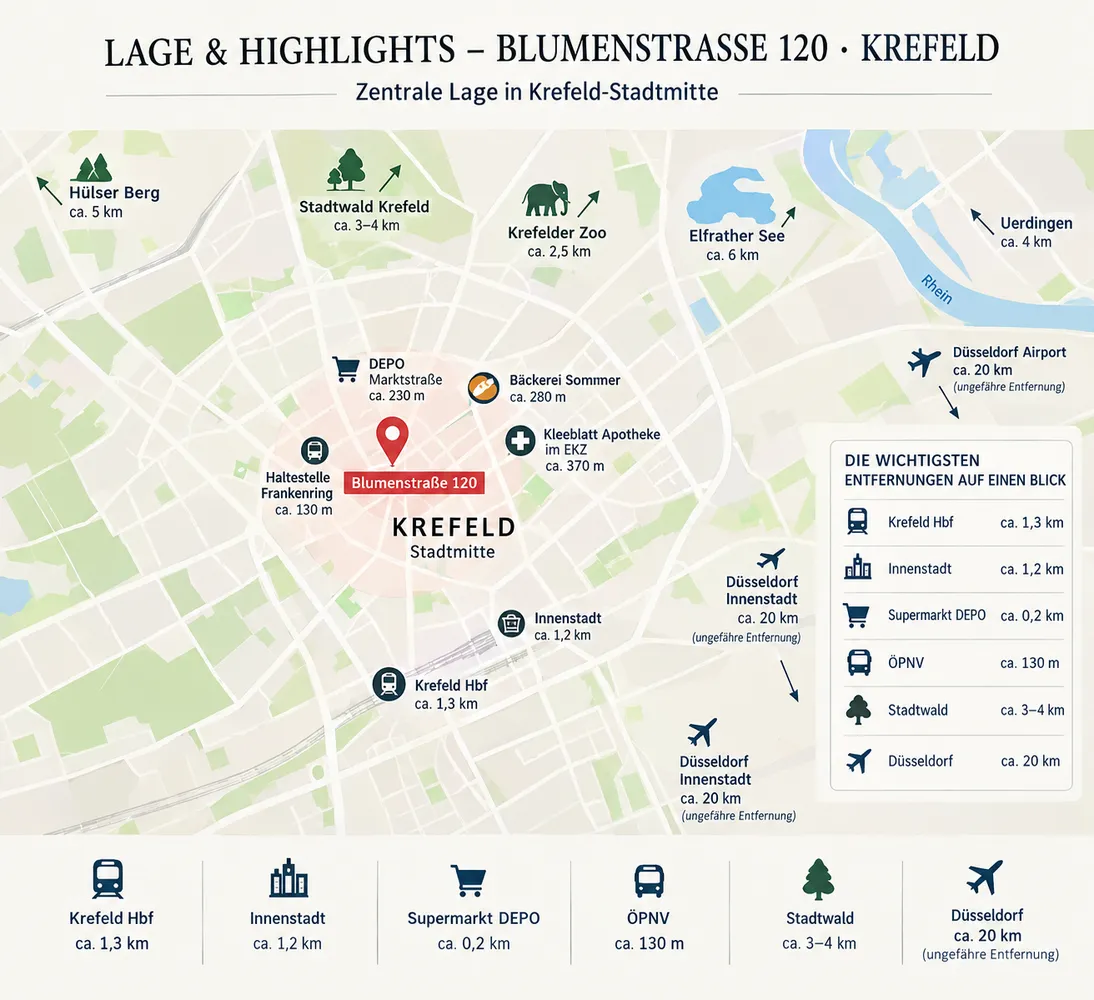 2 Zimmer Wohnung mit 50 m² in Krefeld – Bild 8