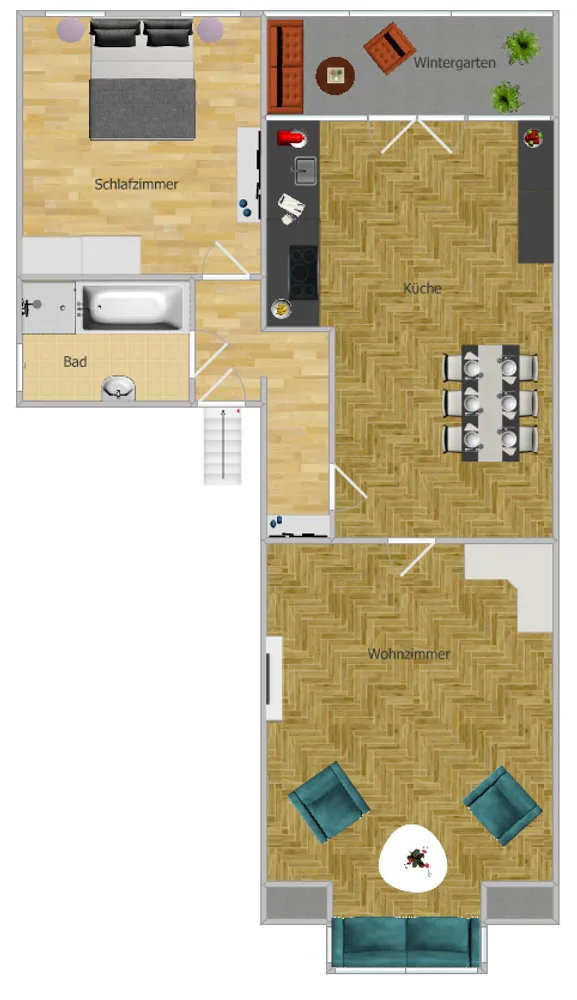 3 Zimmer Wohnung mit 93 m² in Bochum – Bild 2