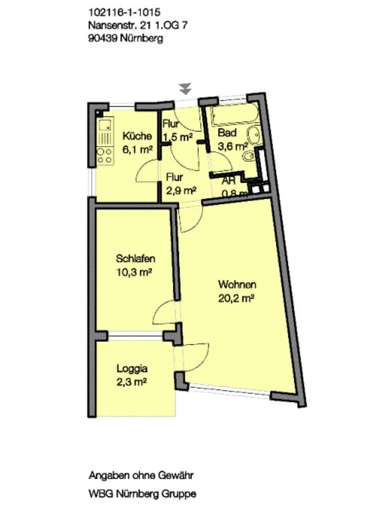 2 Zimmer Wohnung mit 48 m² in Nürnberg – Bild 10