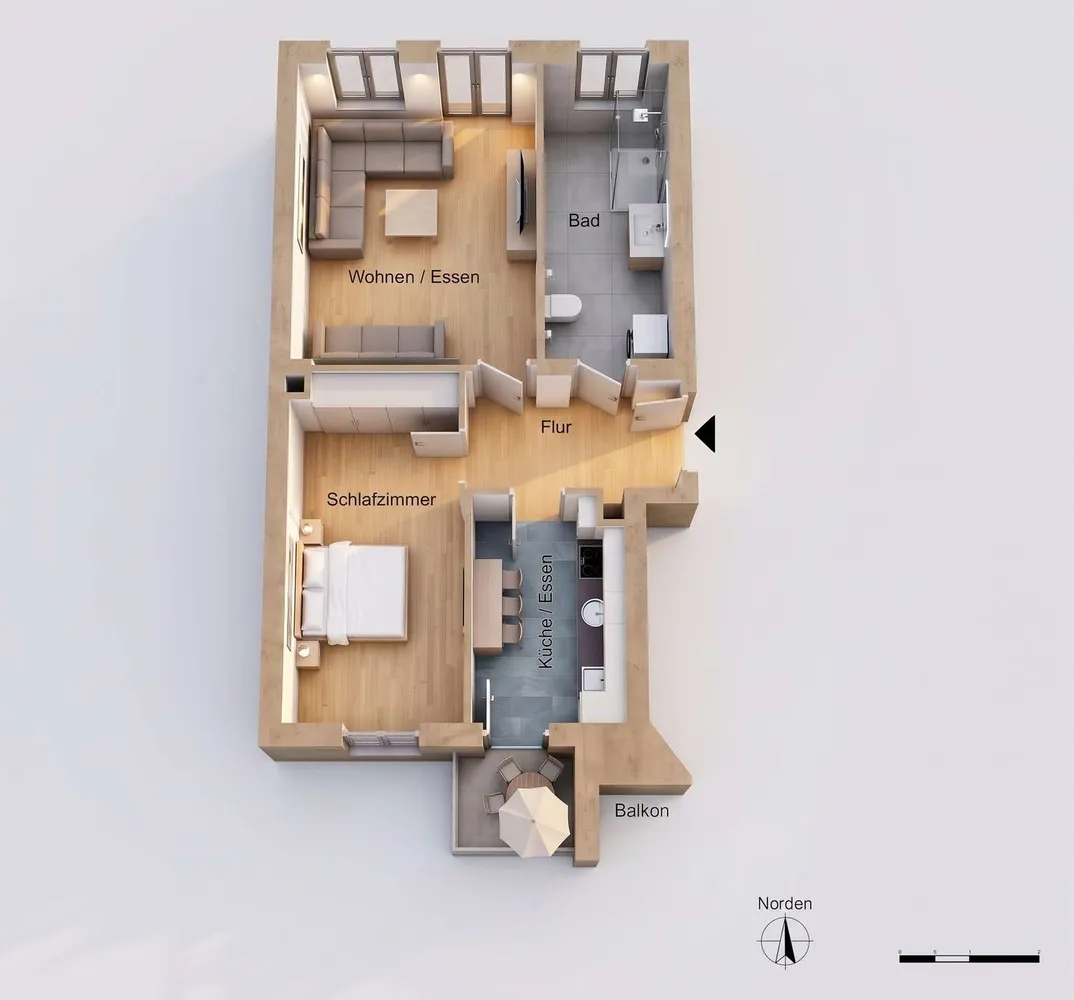 2 Zimmer Wohnung mit 55 m² in Leipzig – Bild 3