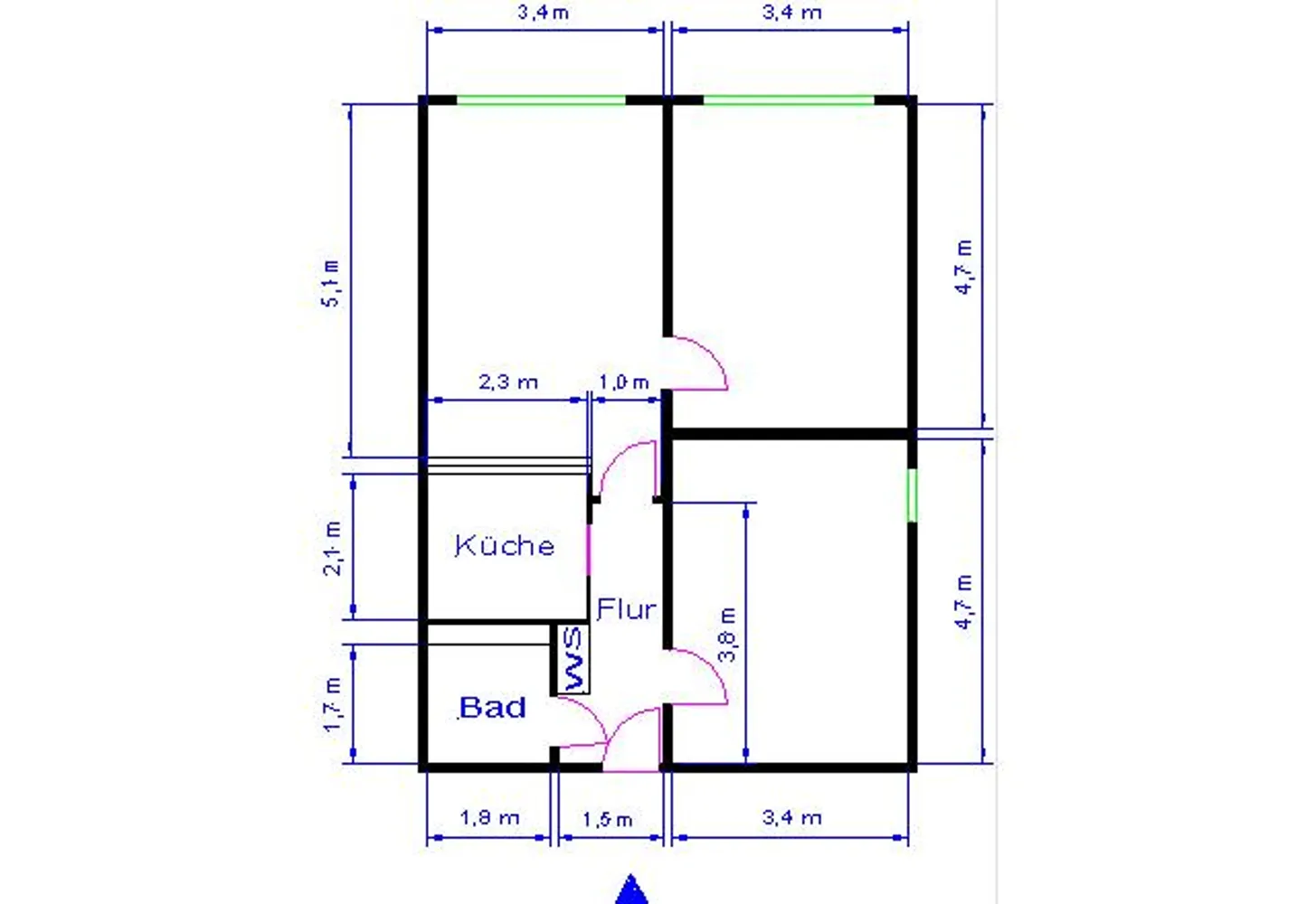 3 Zimmer Wohnung mit 65 m² in Magdeburg – Bild 3
