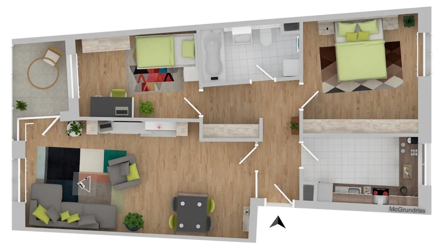 3 Zimmer Wohnung mit 70 m² in Kiel – Bild 8