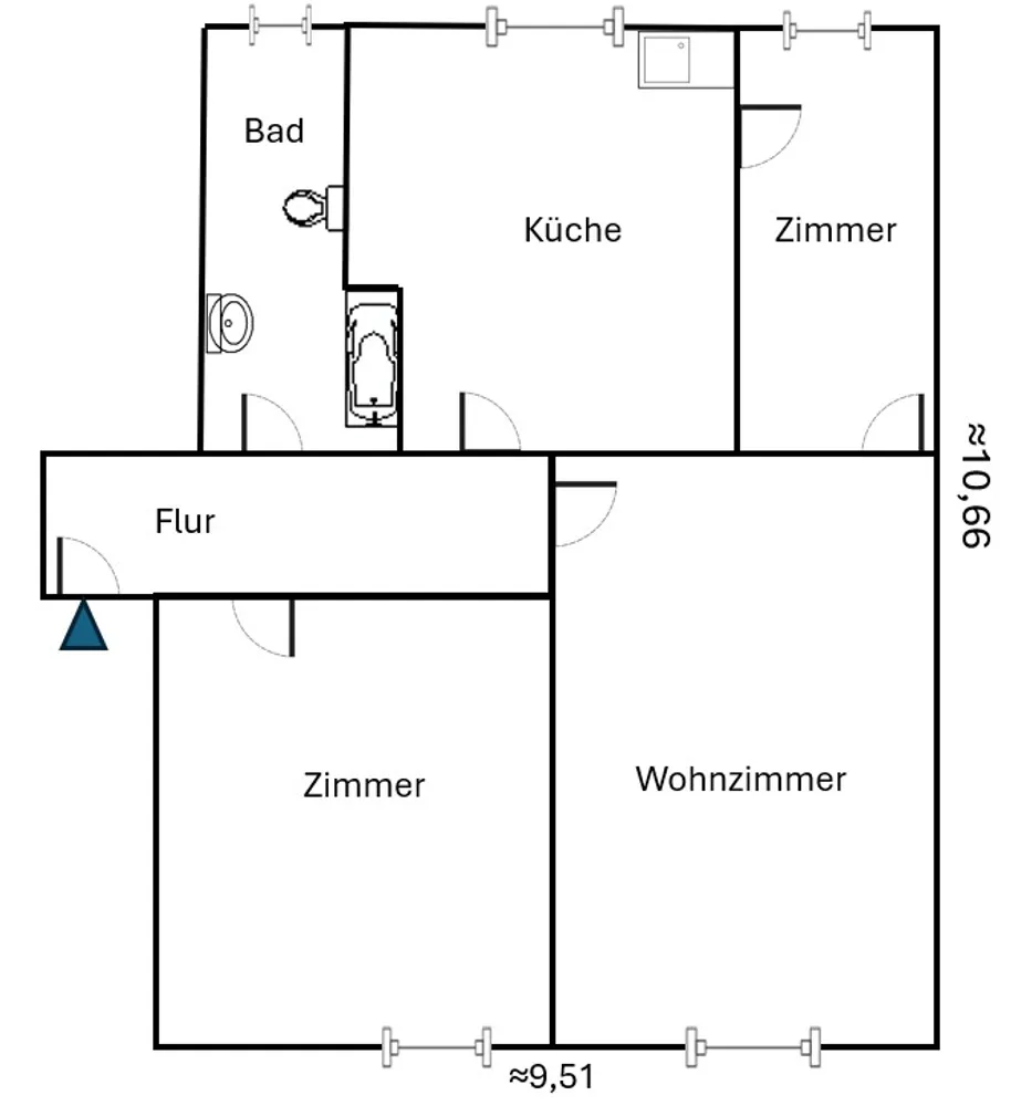 4 room apartment with 85 m² in Cologne – Photo 8