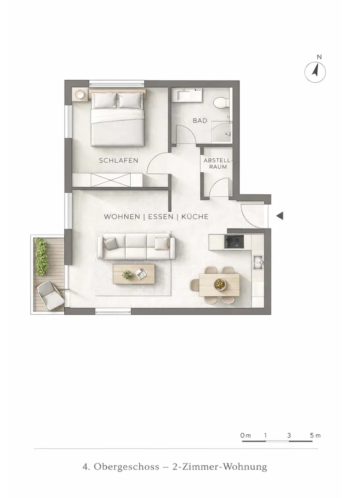 2 Zimmer Wohnung mit 51 m² in Frankfurt am Main – Bild 7