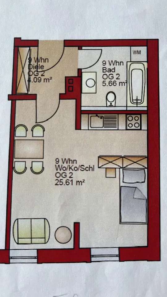 2 Zimmer Wohnung mit 36 m² in Deggendorf – Bild 9