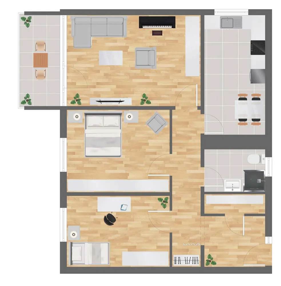 3 Zimmer Wohnung mit 82 m² in München – Bild 12
