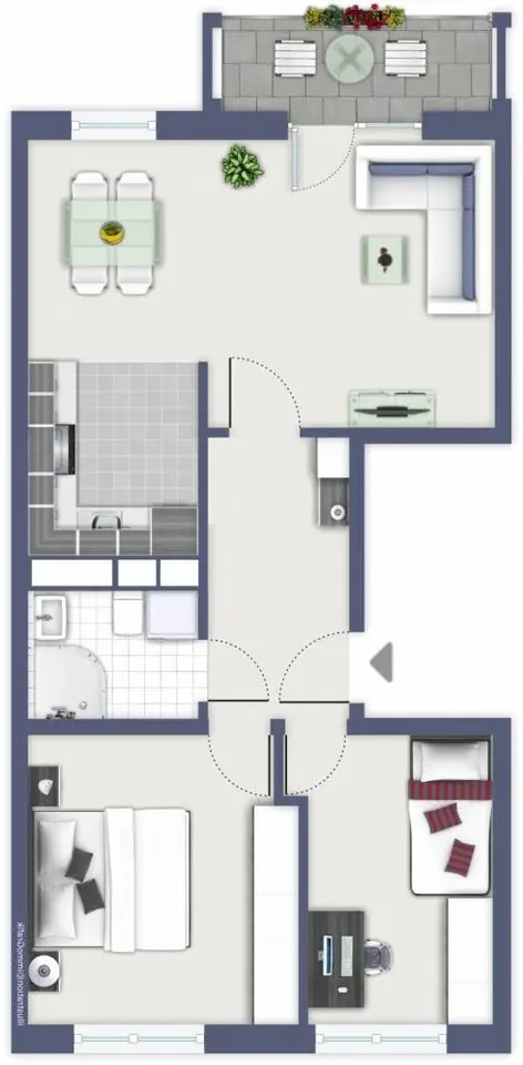 3 room apartment with 58 m² in Chemnitz – Photo 5