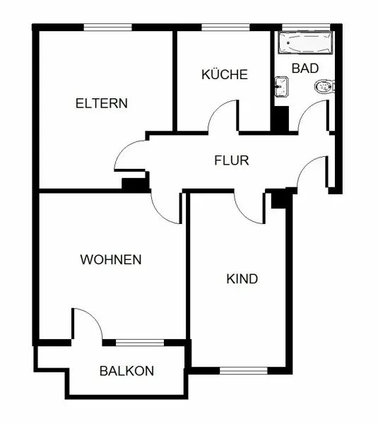 3 Zimmer Wohnung mit 61 m² in Essen – Bild 10
