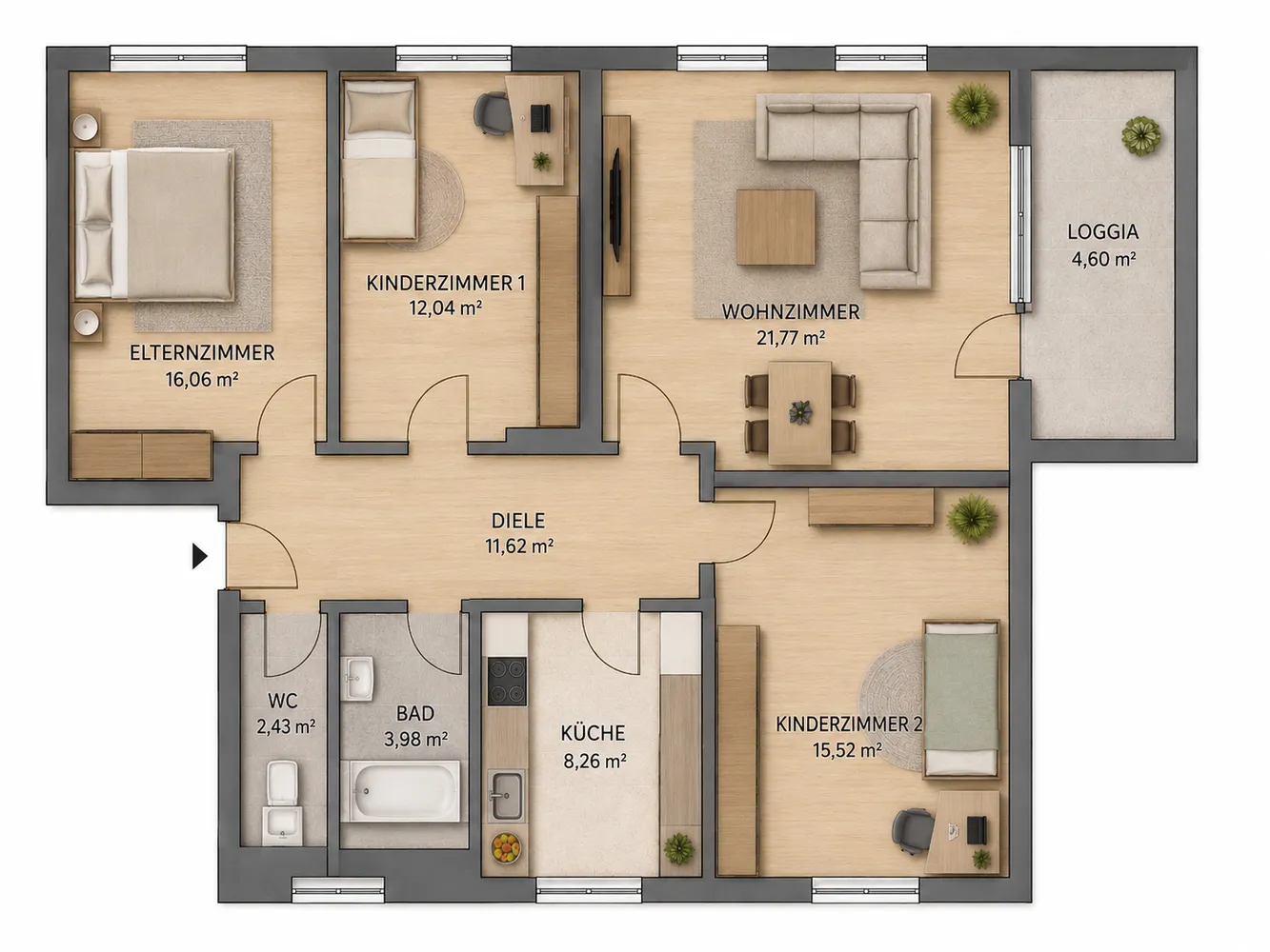 4 Zimmer Wohnung mit 97 m² in Iserlohn – Bild 9