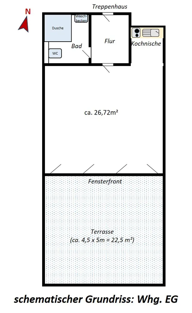 1 Zimmer Wohnung mit 34 m² in Braunschweig – Bild 9