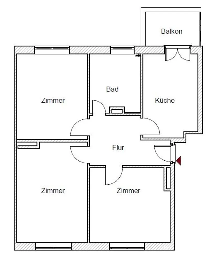 3 Zimmer Wohnung mit 73 m² in Hamburg – Bild 1