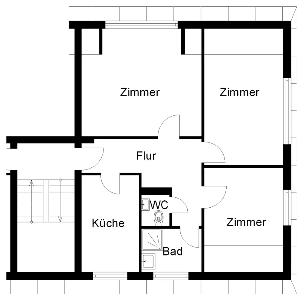 3 Zimmer Wohnung mit 74 m² in Osnabrück – Bild 2