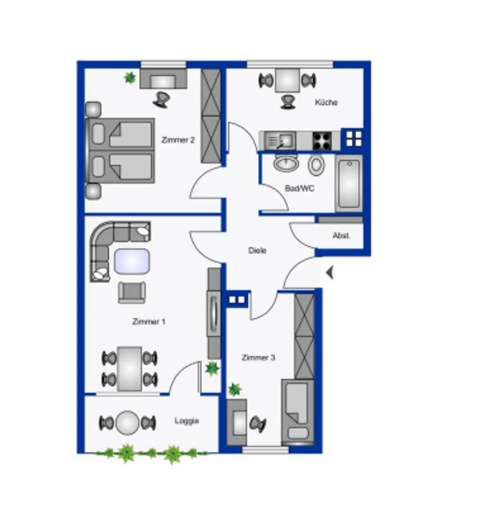 3 Zimmer Wohnung mit 71 m² in Dortmund – Bild 3