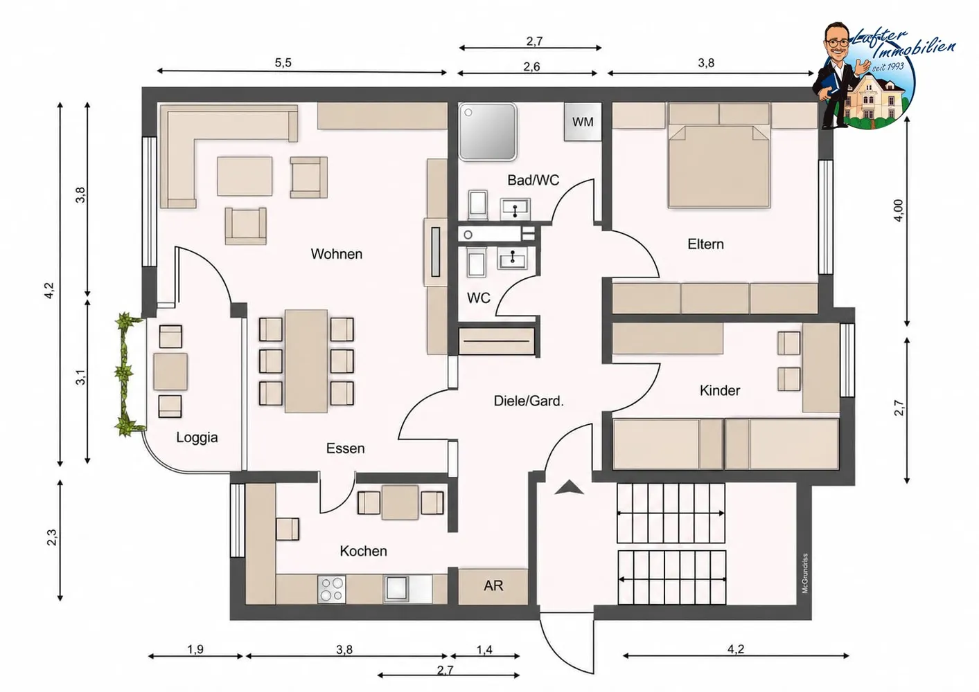 3 Zimmer Wohnung mit 87 m² in Dortmund – Bild 5