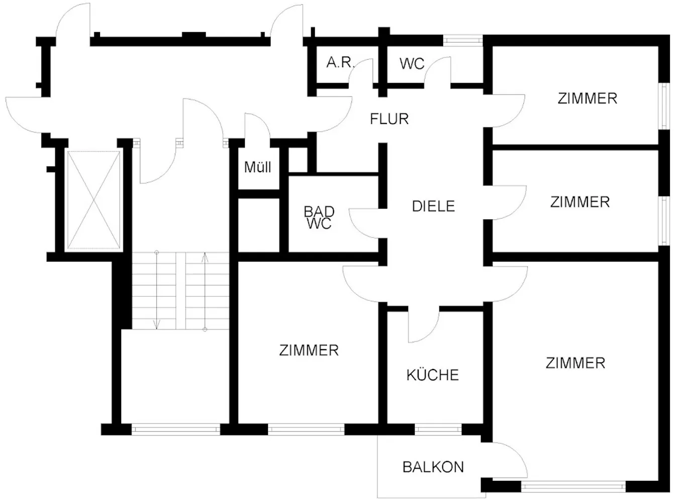 5 Zimmer Wohnung mit 96 m² in Herten – Bild 3