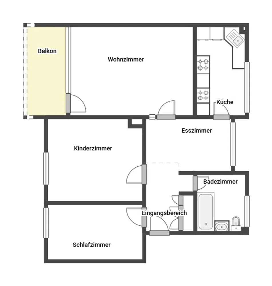 3 Zimmer Wohnung mit 75 m² in Dortmund – Bild 3