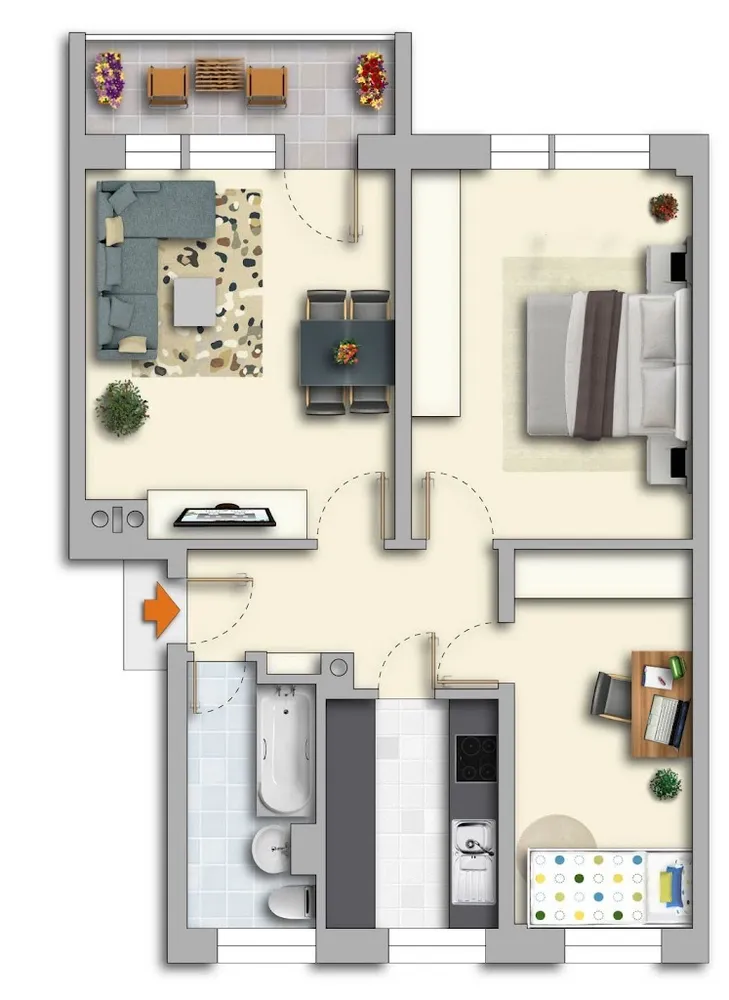 3 room apartment with 60 m² in Chemnitz – Photo 10