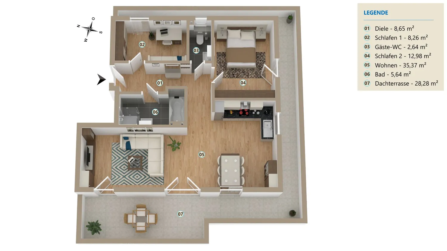 3 Zimmer Wohnung mit 89 m² in Dortmund – Bild 8