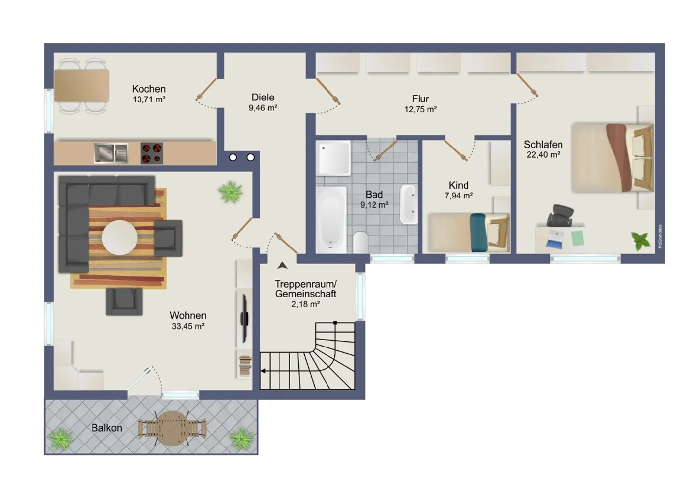 3 Zimmer Wohnung mit 116 m² in Regensburg – Bild 10